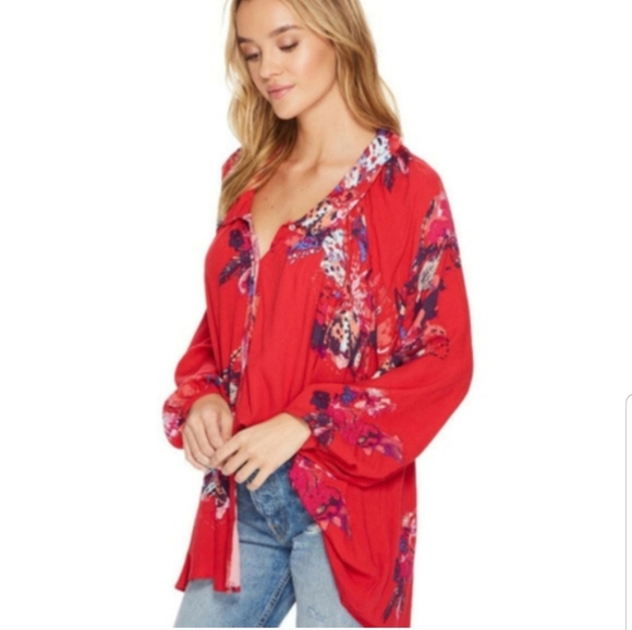 Free People Floral Blouse - Picture 6 of 7